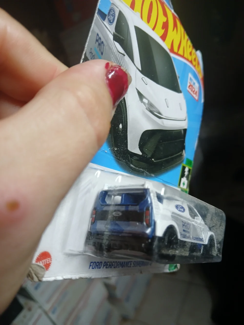 2024 Hot Wheels Ford Performance Supervan 4 in white from the HW Green Speed ser
